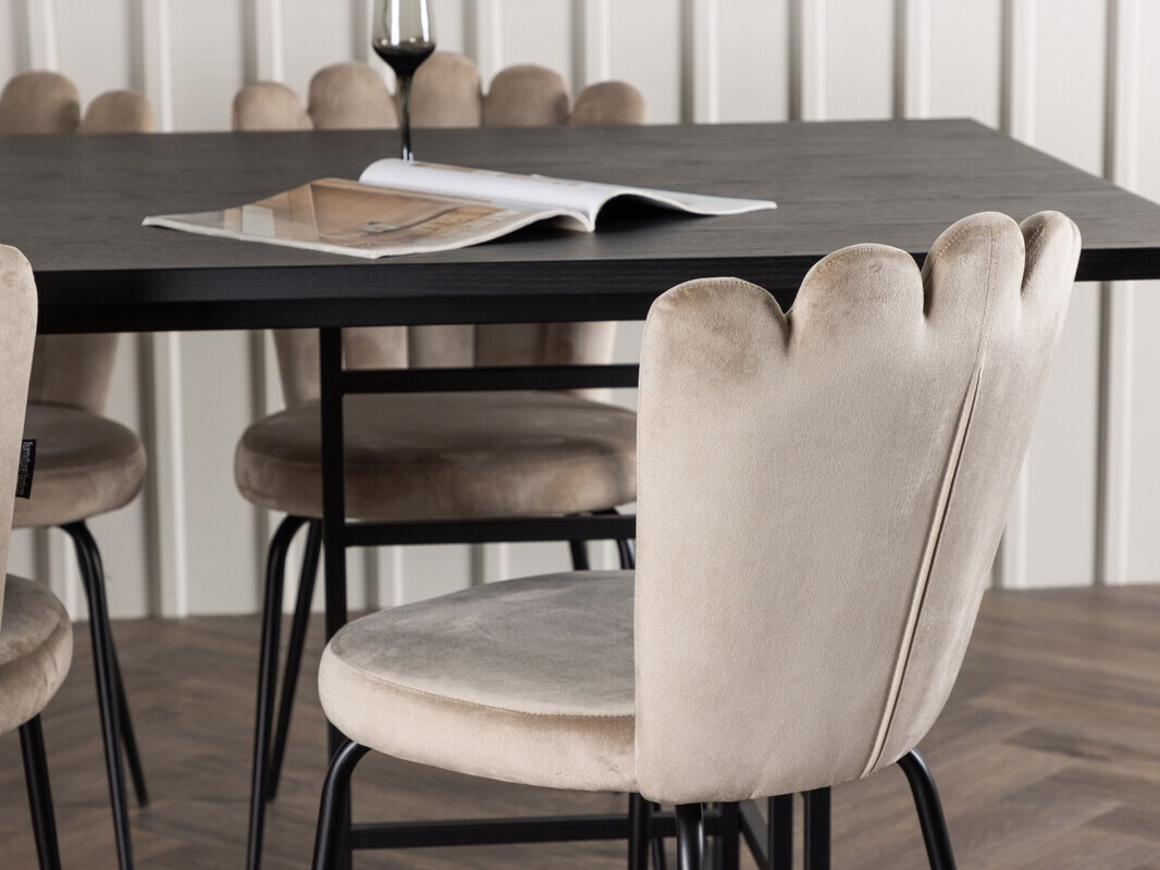 Essgruppe Dallas 4042 (Schwarz)