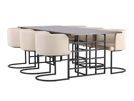 Essgruppe Dallas 4043 (Braun + Schwarz)