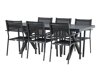 Tisch und Stühle Dallas 4037 (Schwarz)