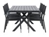 Tisch und Stühle Dallas 4037 (Schwarz)