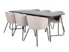 Essgruppe Dallas 2569 (Beige + Schwarz)
