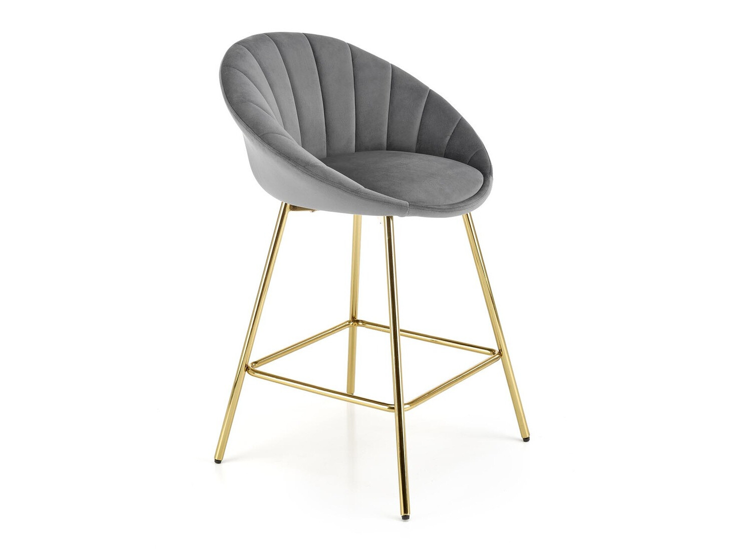 Barstuhl Houston 1461 (Grau + Gold)