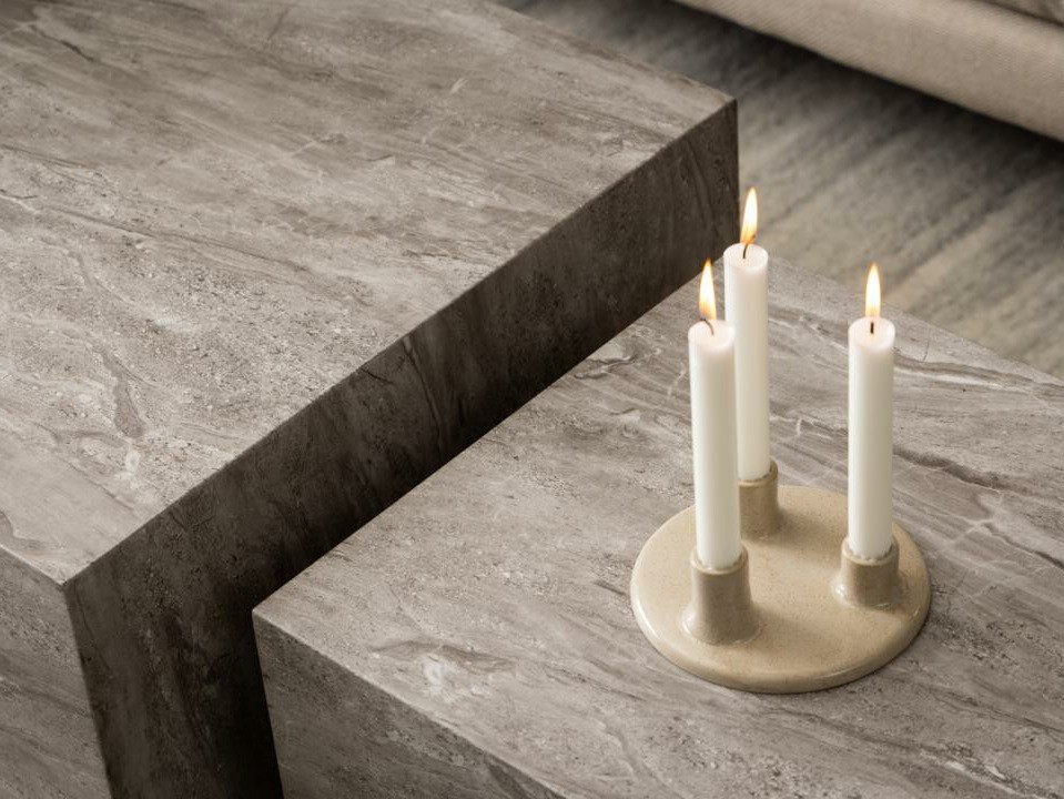 Couchtischset Norsica 894 (Grauer Marmor)