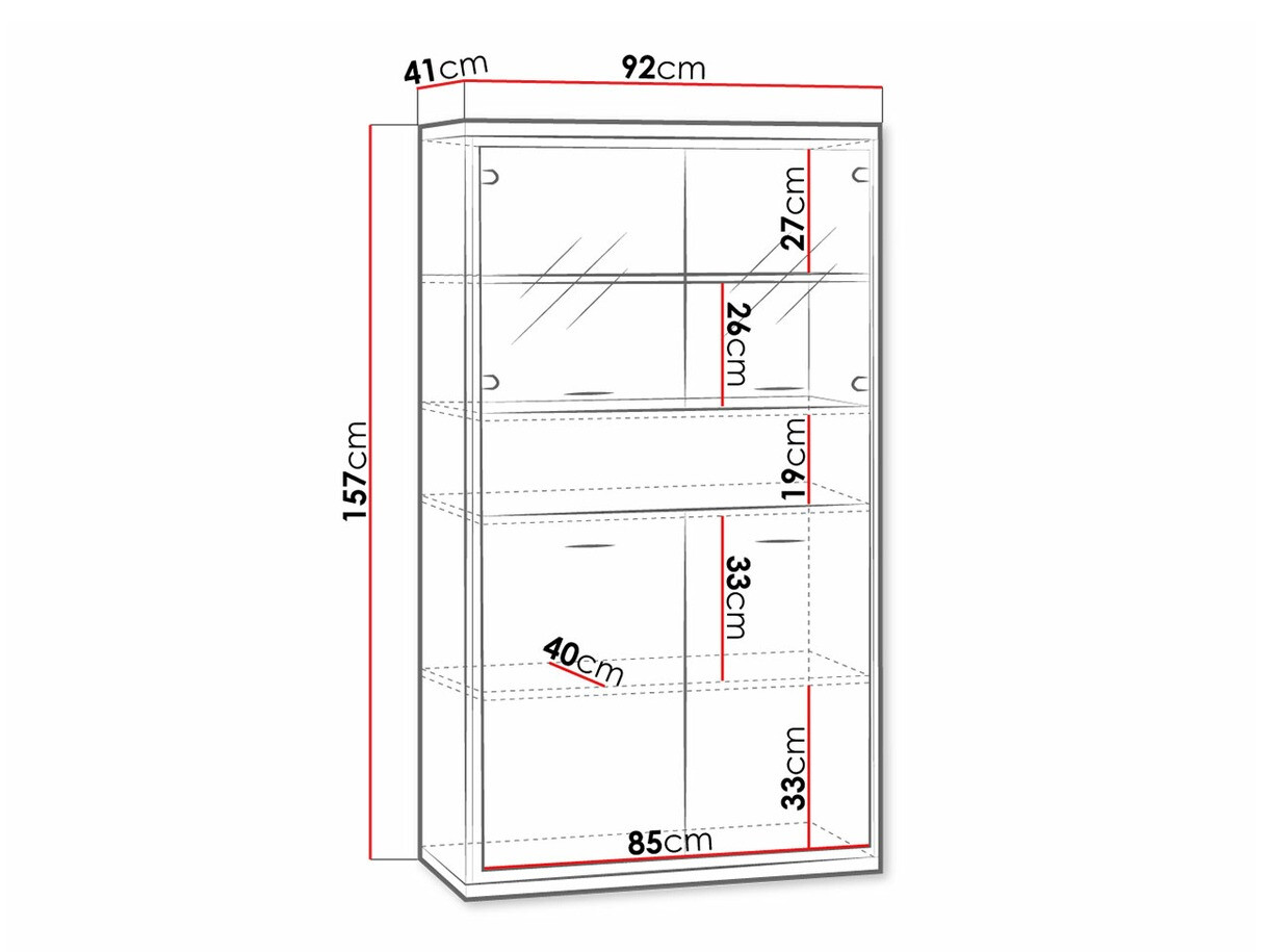 Regal Etrmoni 107 (Helles Holz + Eichenholzoptik)