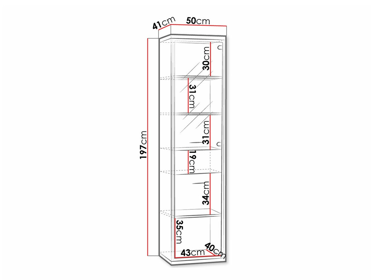 Regal Etrmoni 108 (Helles Holz + Eichenholzoptik)
