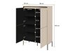Sideboard Fernolu 102 (Beige + Schwarz)