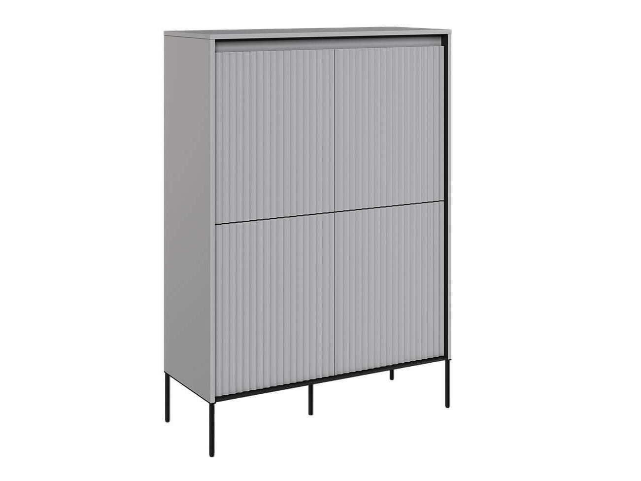 Sideboard Fernolu 102 (Grau + Schwarz)