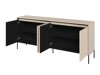 Sideboard Fernolu 103 (Beige + Schwarz)