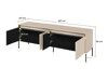 TV-Möbel Fernolu 104 (Beige + Schwarz)