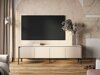 TV-Möbel Fernolu 105 (Beige + Schwarz)