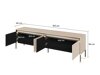 TV-Möbel Fernolu 105 (Beige + Schwarz)