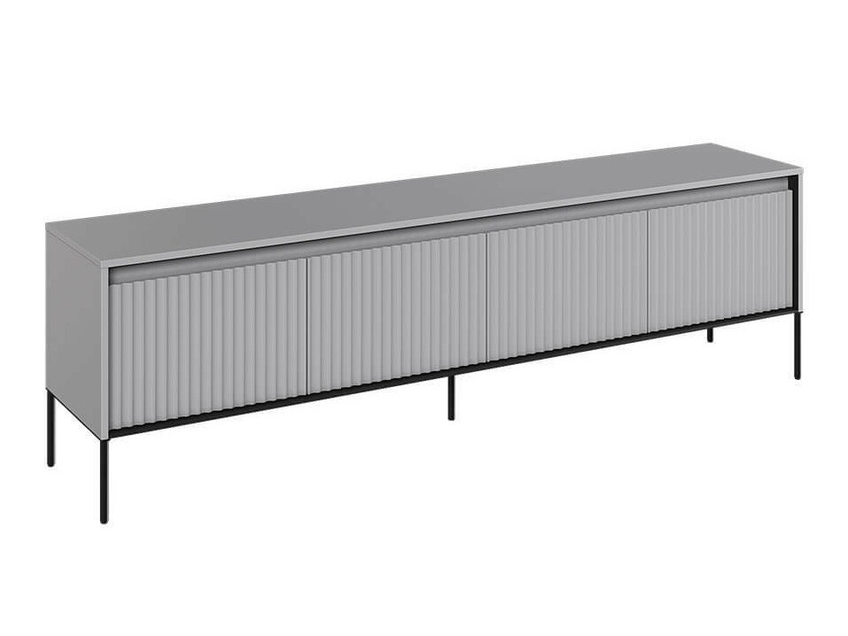 TV-Möbel Fernolu 105 (Grau + Schwarz)
