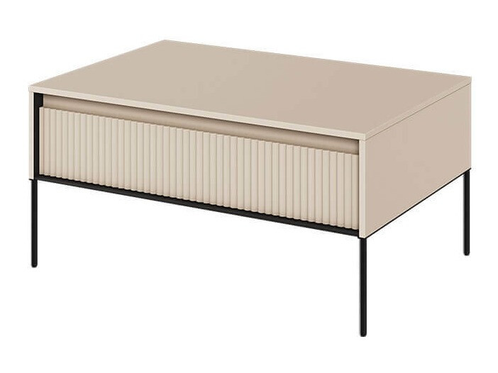 Couchtisch Fernolu 110 (Beige + Schwarz)