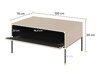 Couchtisch Fernolu 110 (Beige + Schwarz)