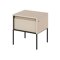 Nachttisch Fernolu 111 (Beige + Schwarz)