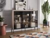 Sideboard Fernolu 108 (Beige + Schwarz)