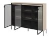Sideboard Fernolu 108 (Beige + Schwarz)