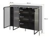 Sideboard Fernolu 108 (Grau + Schwarz)