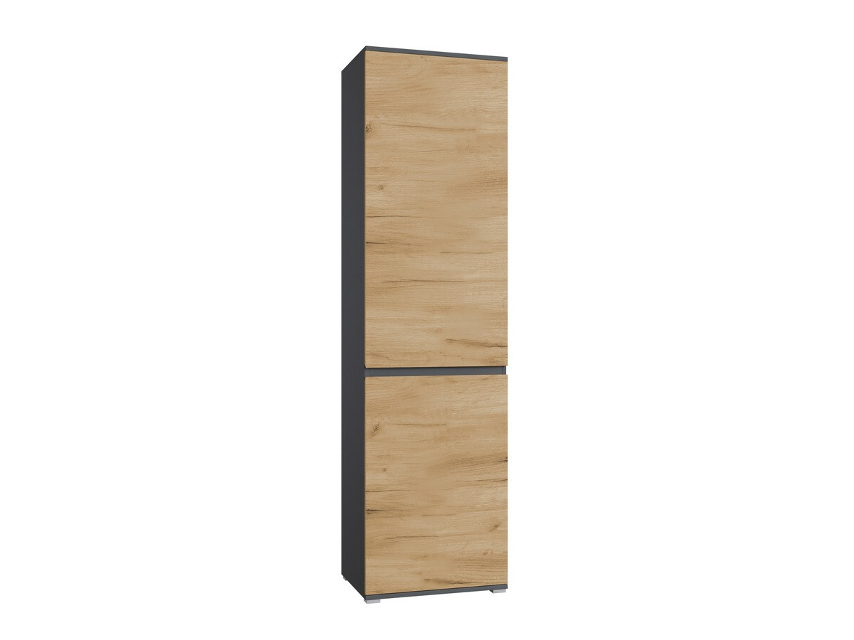 Kleiderschrank Elitivi 103 (Anthrazit + Navarra eichenholzoptik)