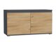 Schuhschrank Elitivi 101 (Anthrazit + Navarra eichenholzoptik)