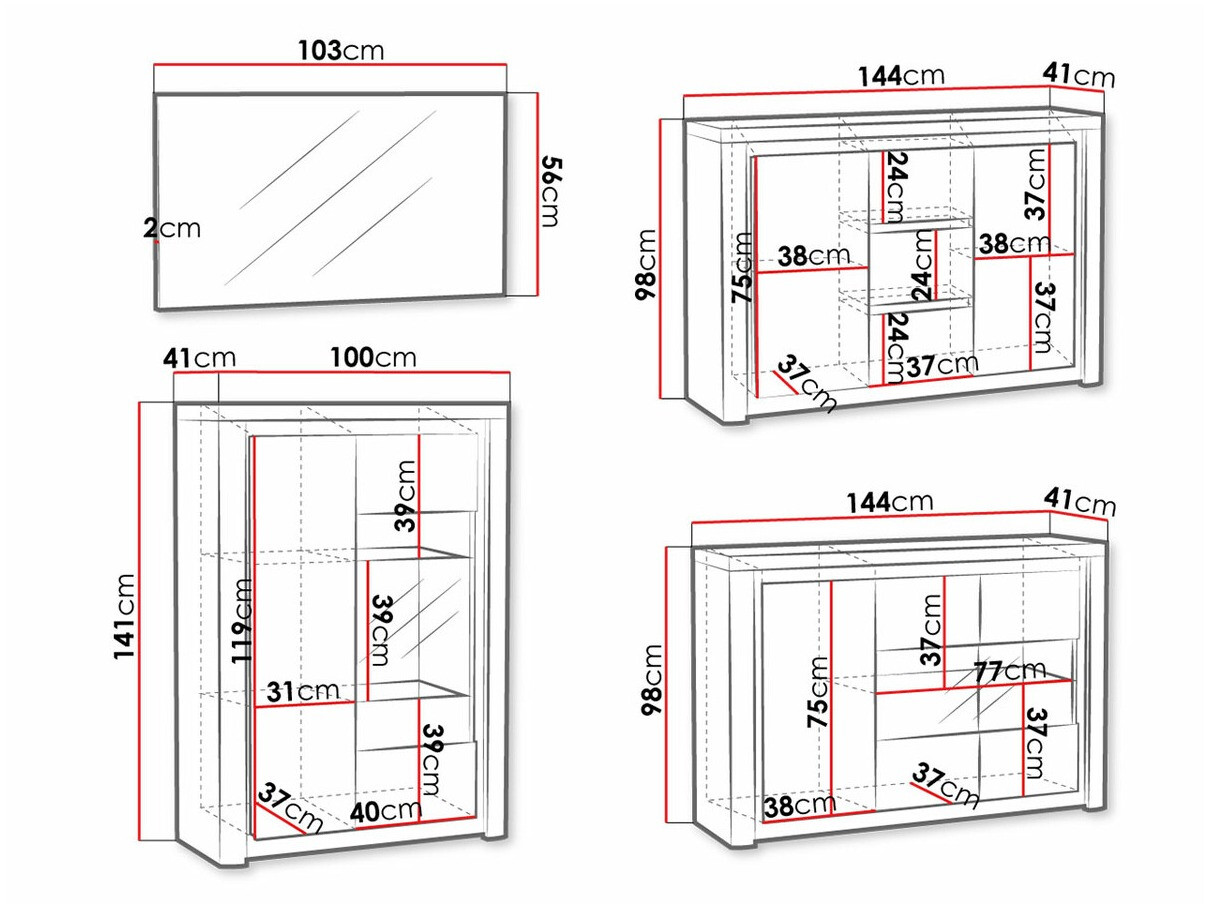 Wohnzimmer-Sets Etrmona 116