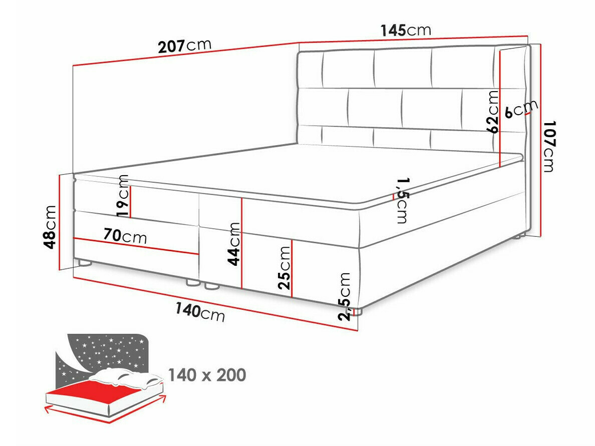 Boxspringbett Memphis 103 (Itaka 11)