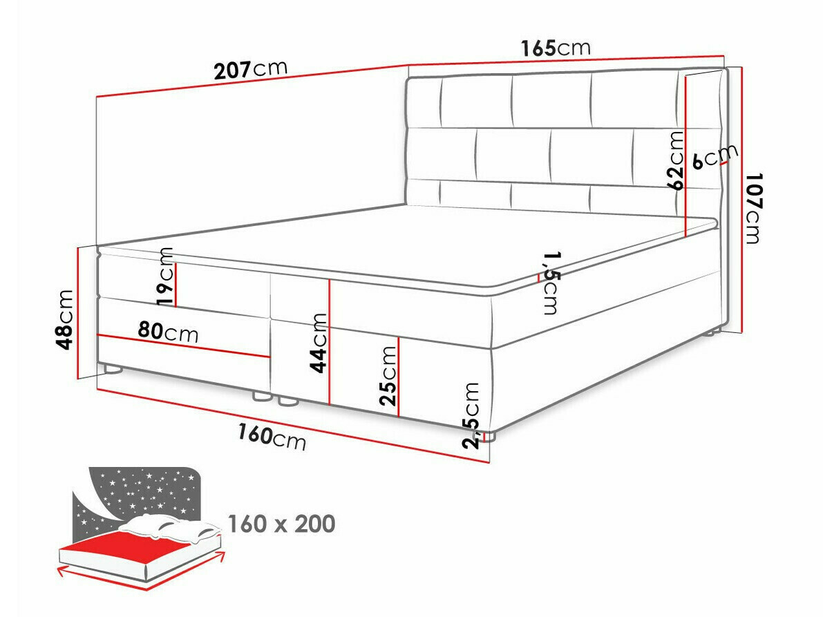 Boxspringbett Memphis 103 (Itaka 27)