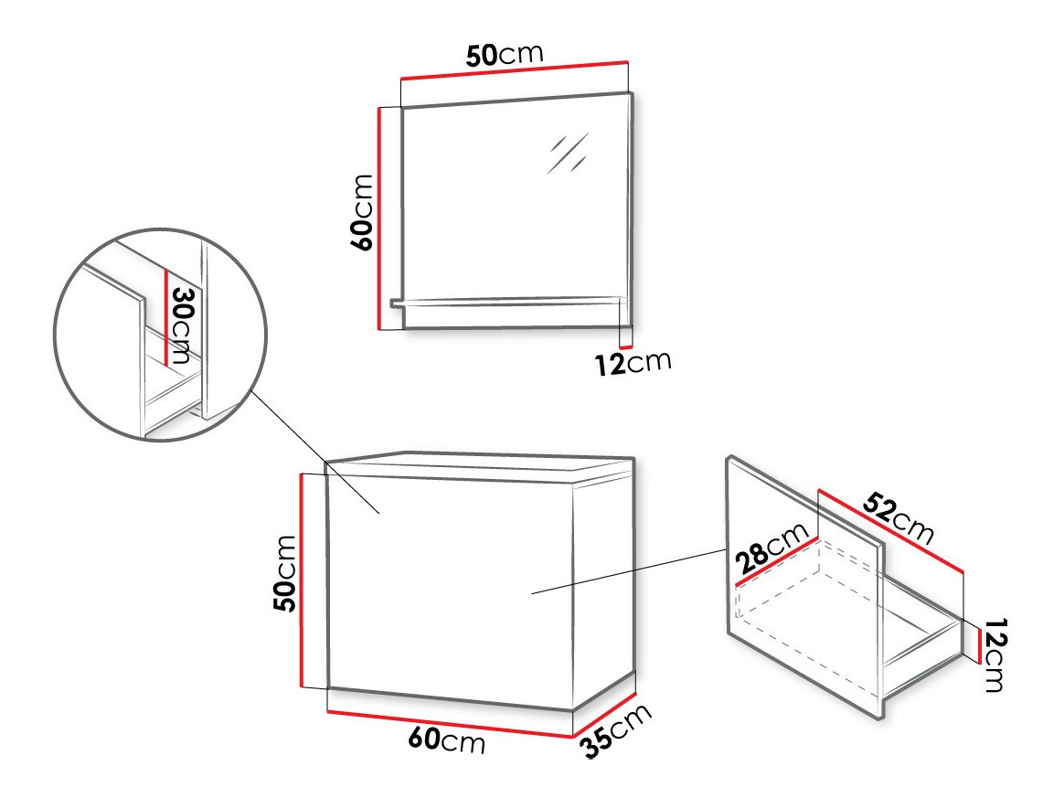 Badezimmer-Set Comfivo Delphinus (Weiß)