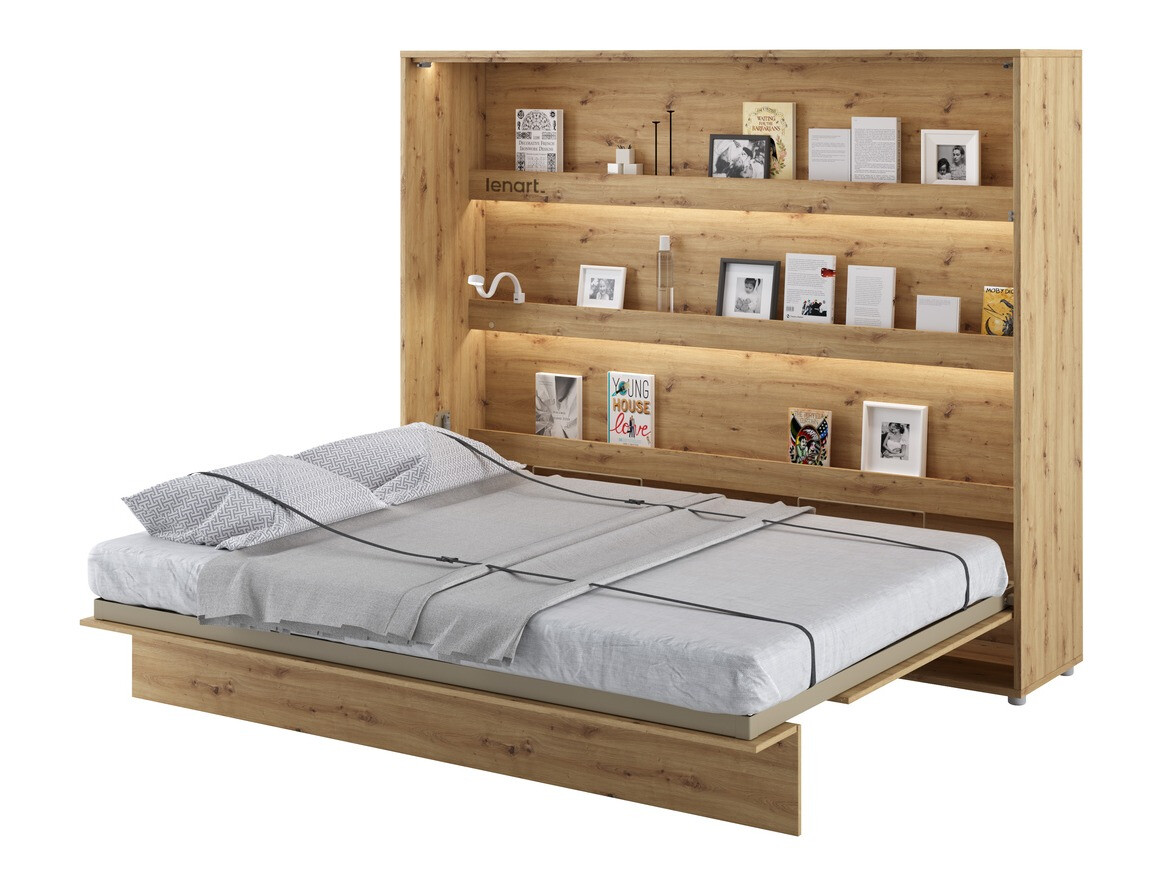 Schrankbett Concept Pro Lenart V (Artisan Eichenholzoptik)
