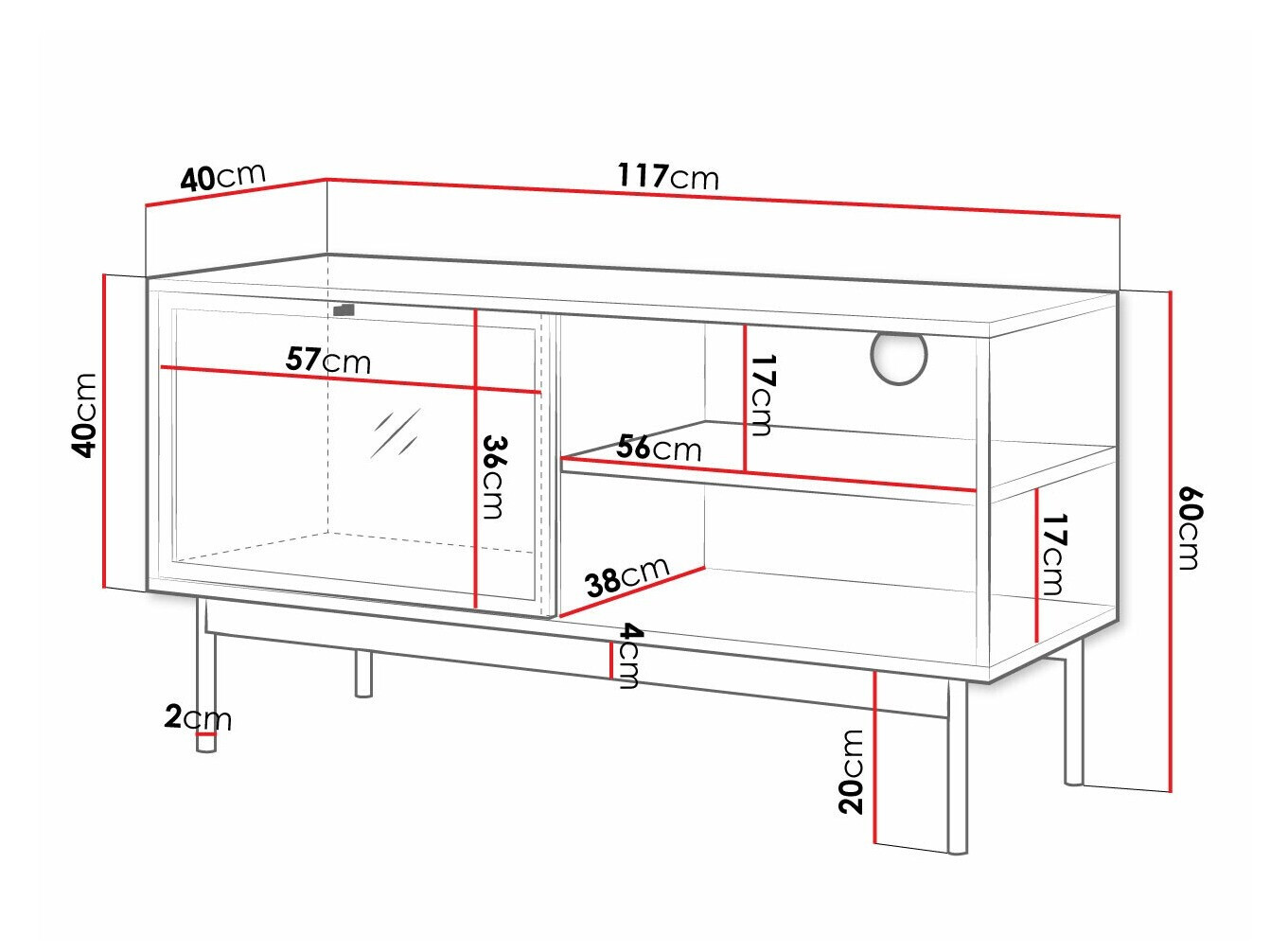 TV-Möbel Comfivo 414