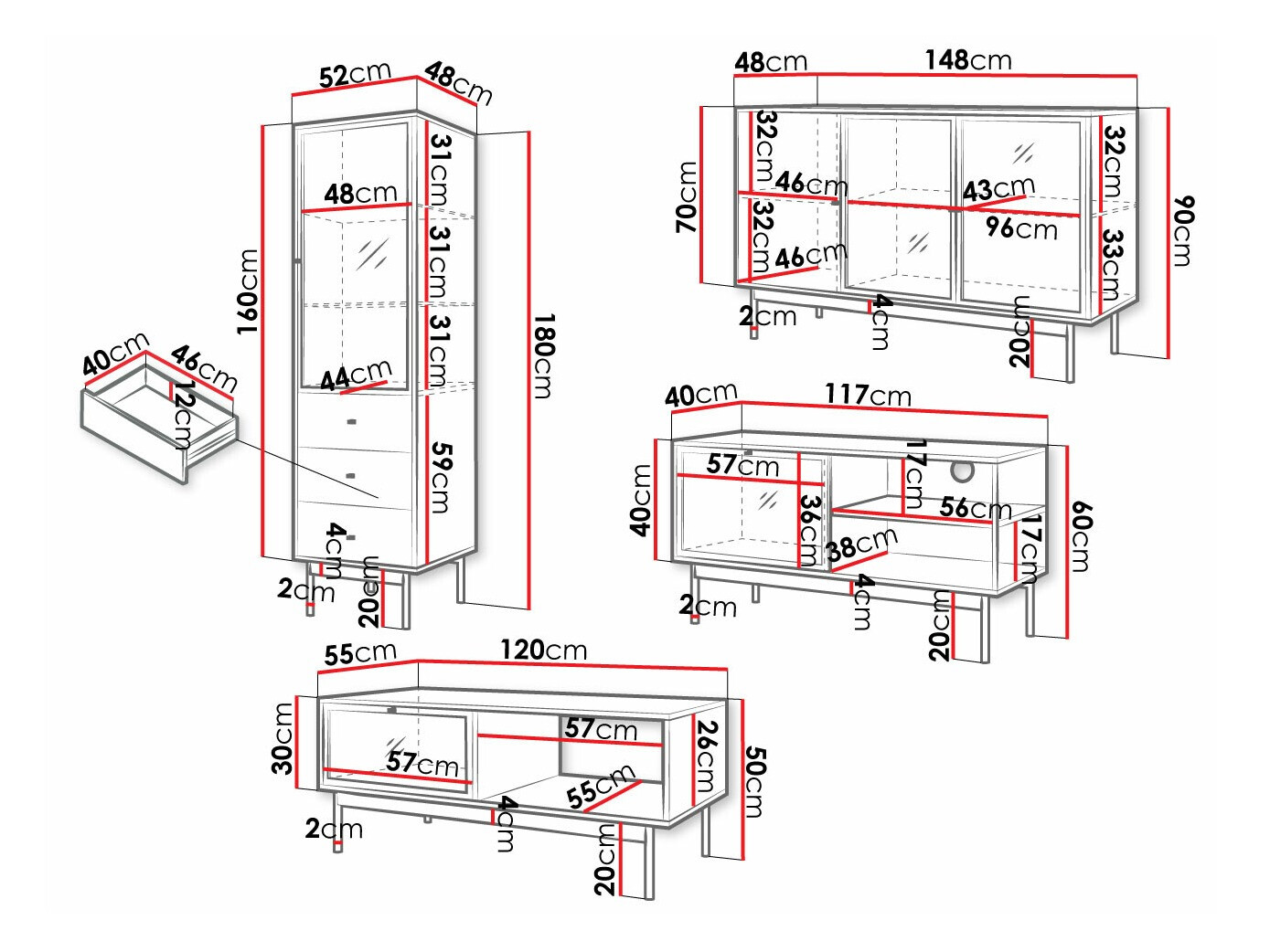 Wohnzimmer-Sets Comfivo 422