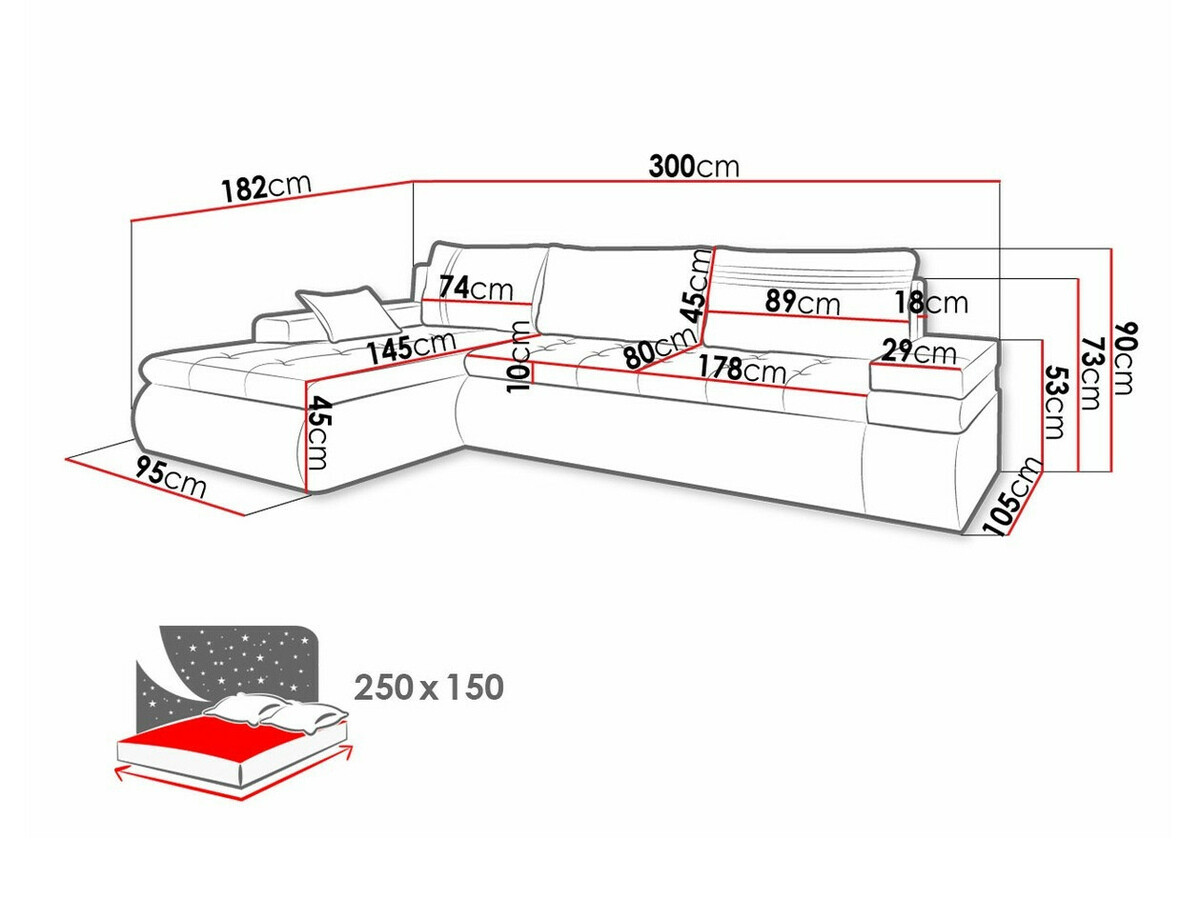 Ecksofa Temple 100 (Soft 017 + Antara 2021)