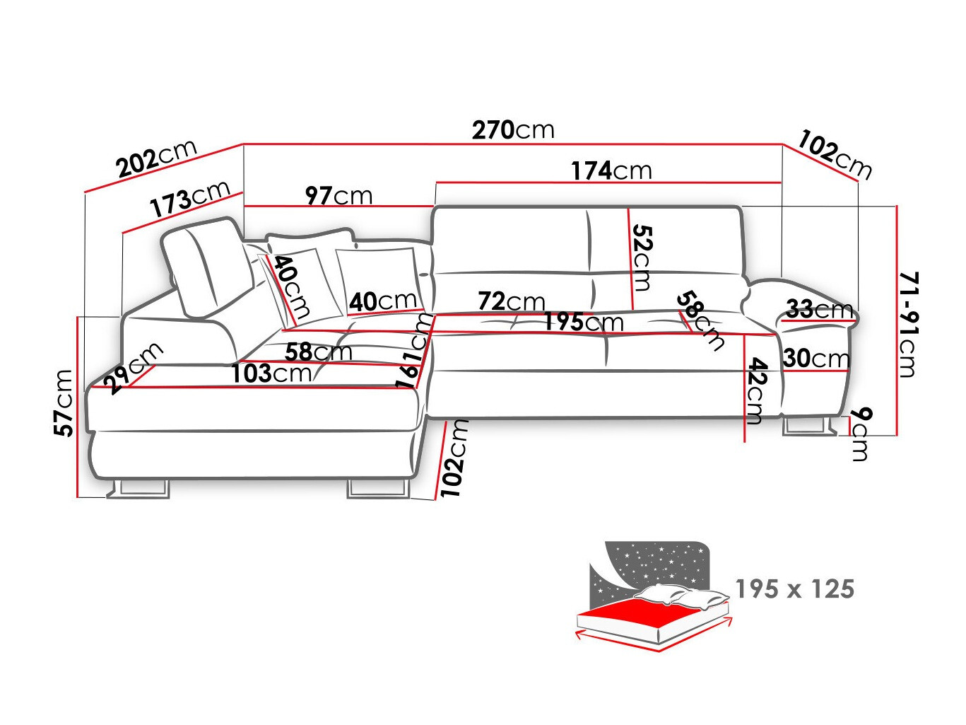Ecksofa Comfivo 139 (Poso 39)