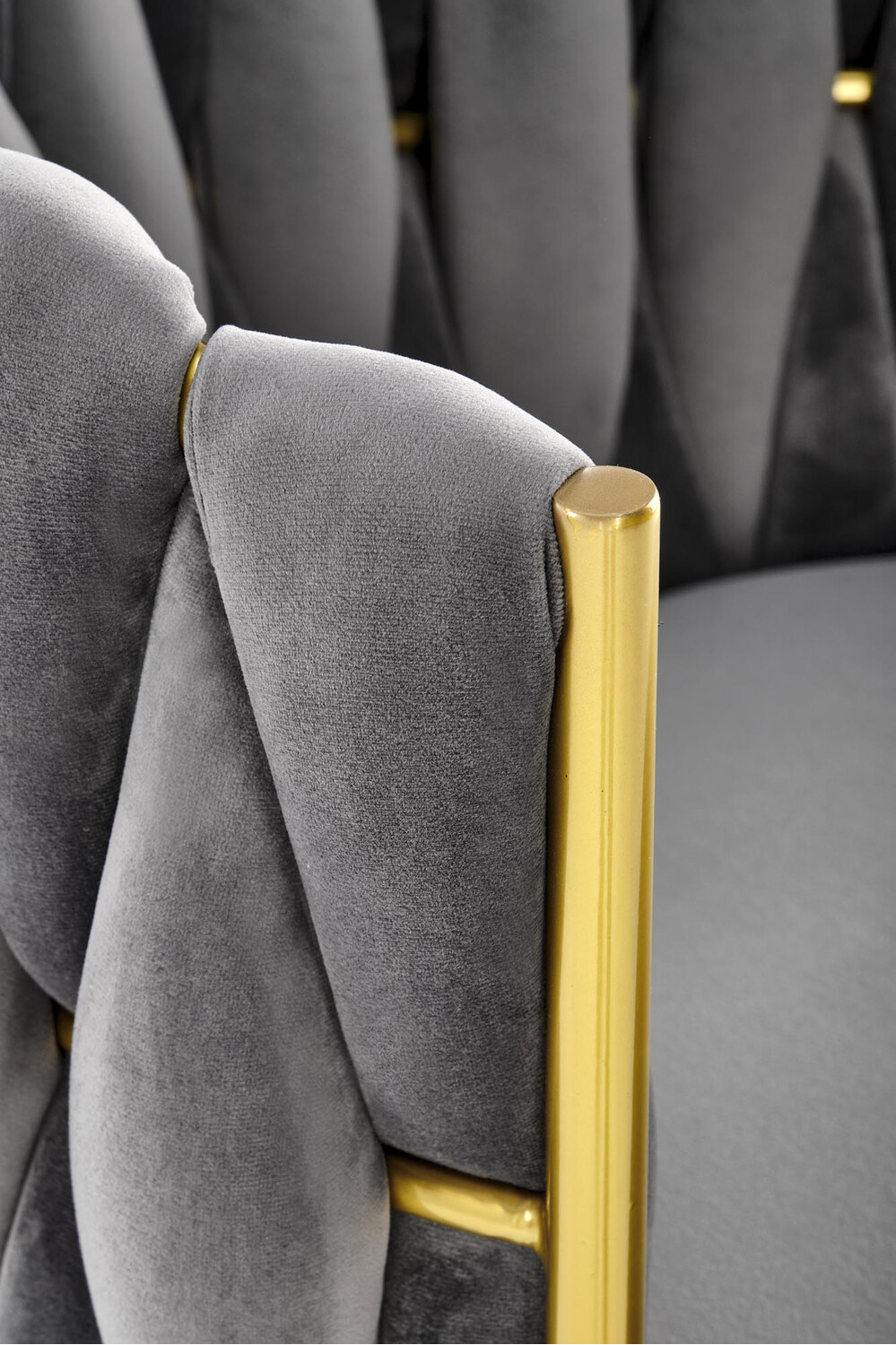 Stuhl Houston 1506 (Grau + Gold)