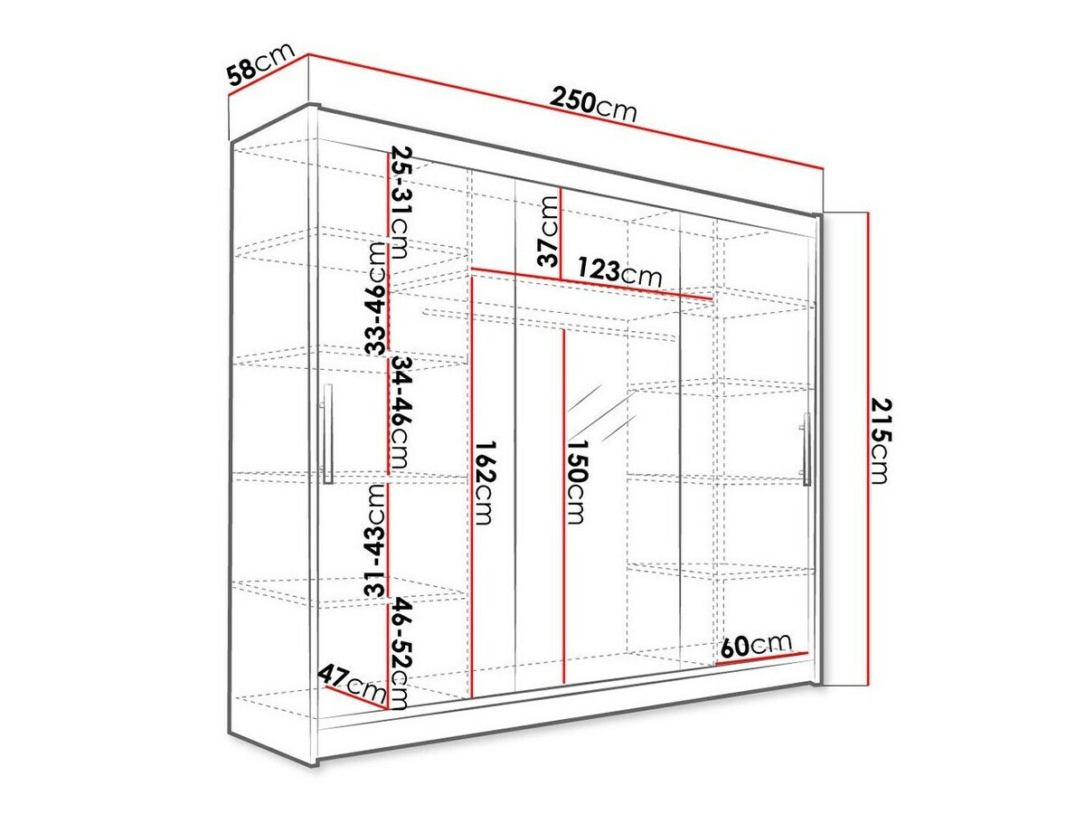 Kleiderschrank Closico Ordo I (Weiß)
