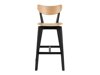 Barhocker Norsica 736 (Schwarz + Helles Holz)