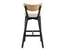 Barhocker Norsica 736 (Schwarz + Helles Holz)
