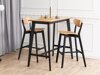 Barhocker Norsica 736 (Schwarz + Helles Holz)