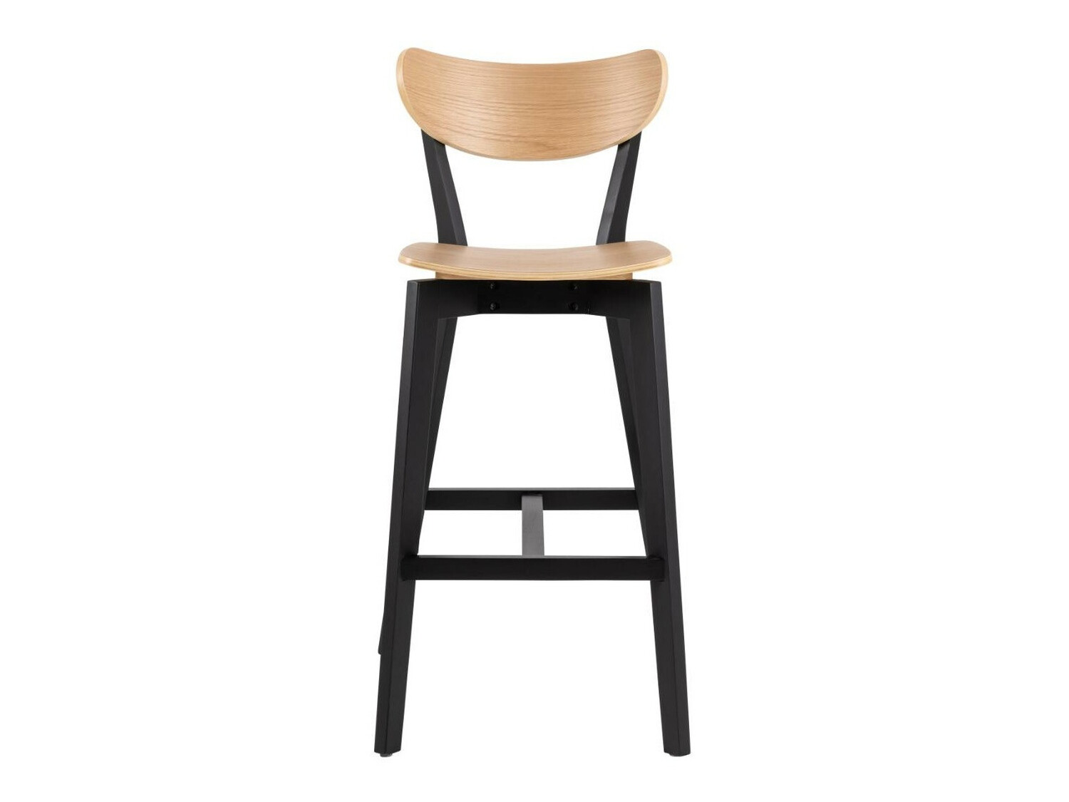 Barstuhl Norsica 736 (Schwarz + Helles Holz)