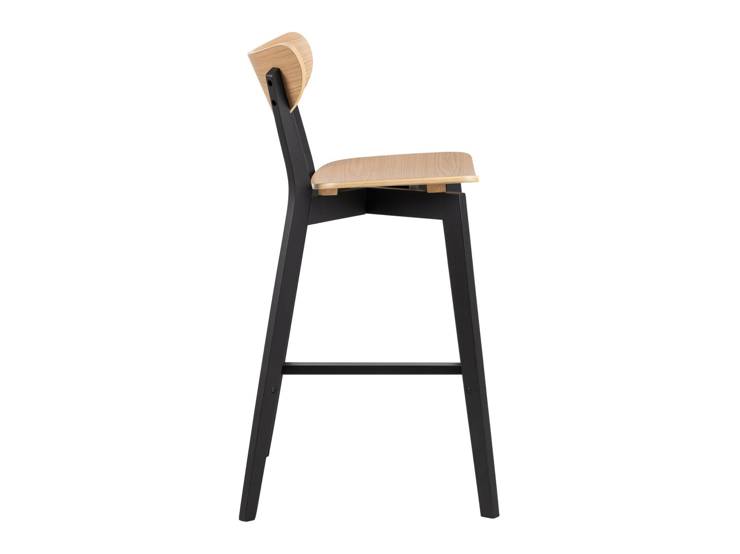 Barstuhl Norsica 736 (Schwarz + Helles Holz)