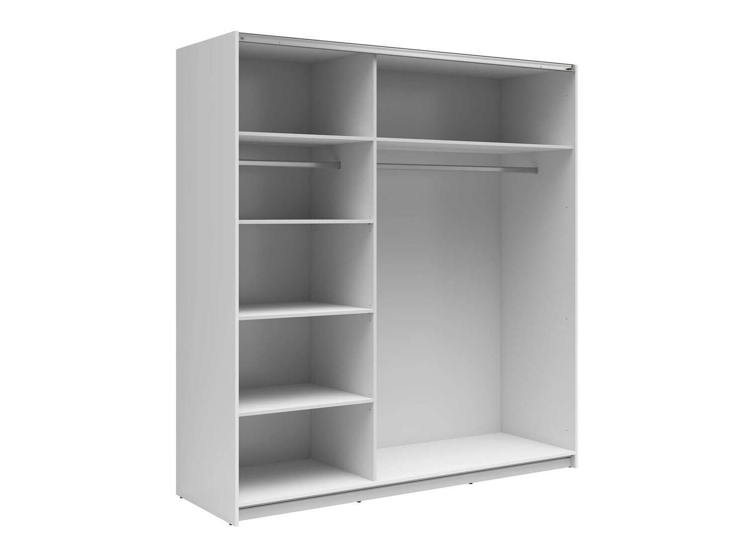 Kleiderschrank Livevaro 109 (Weiß + Wotan Eiche)