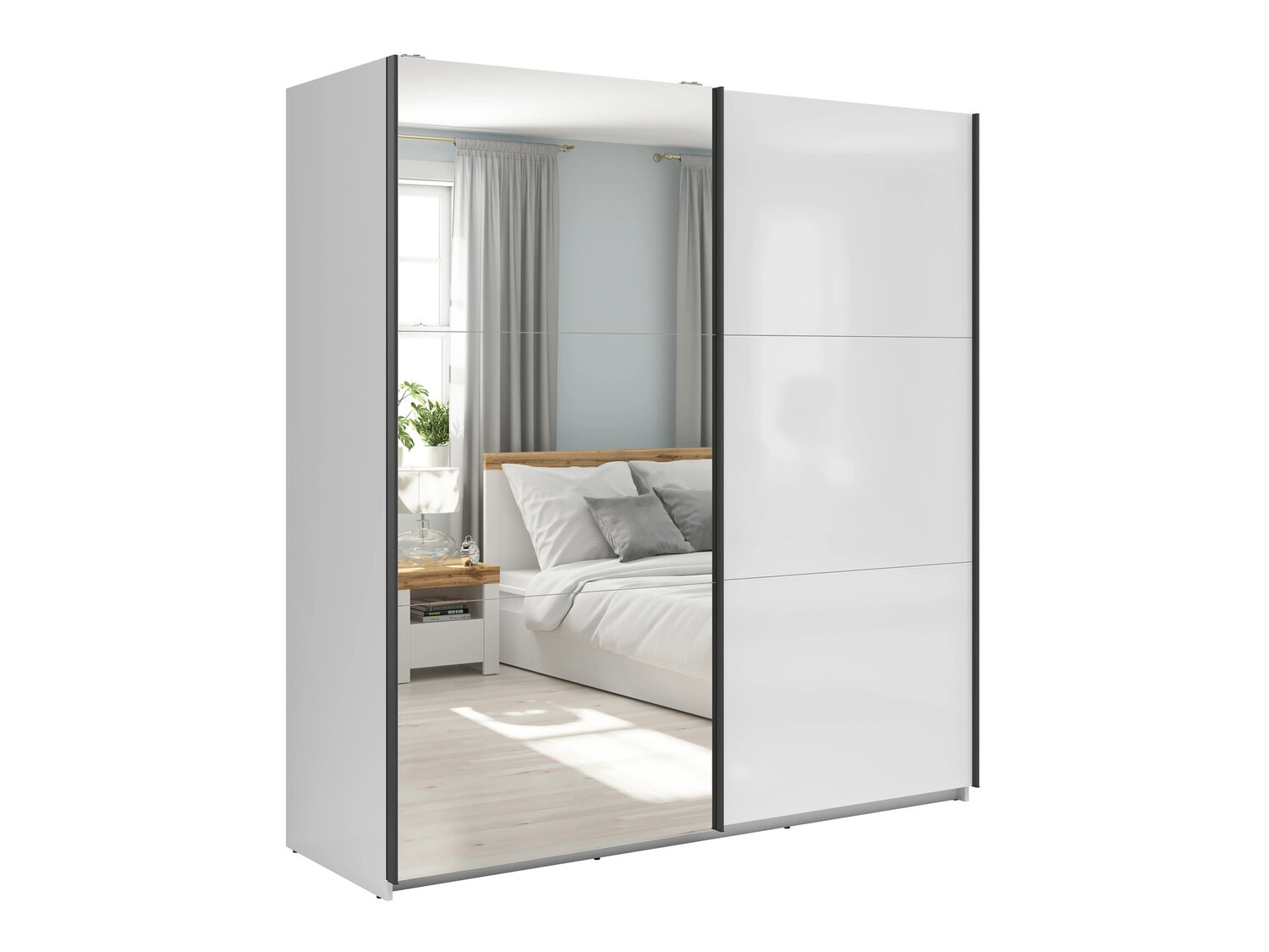 Kleiderschrank Livevaro 110 (Weiß)
