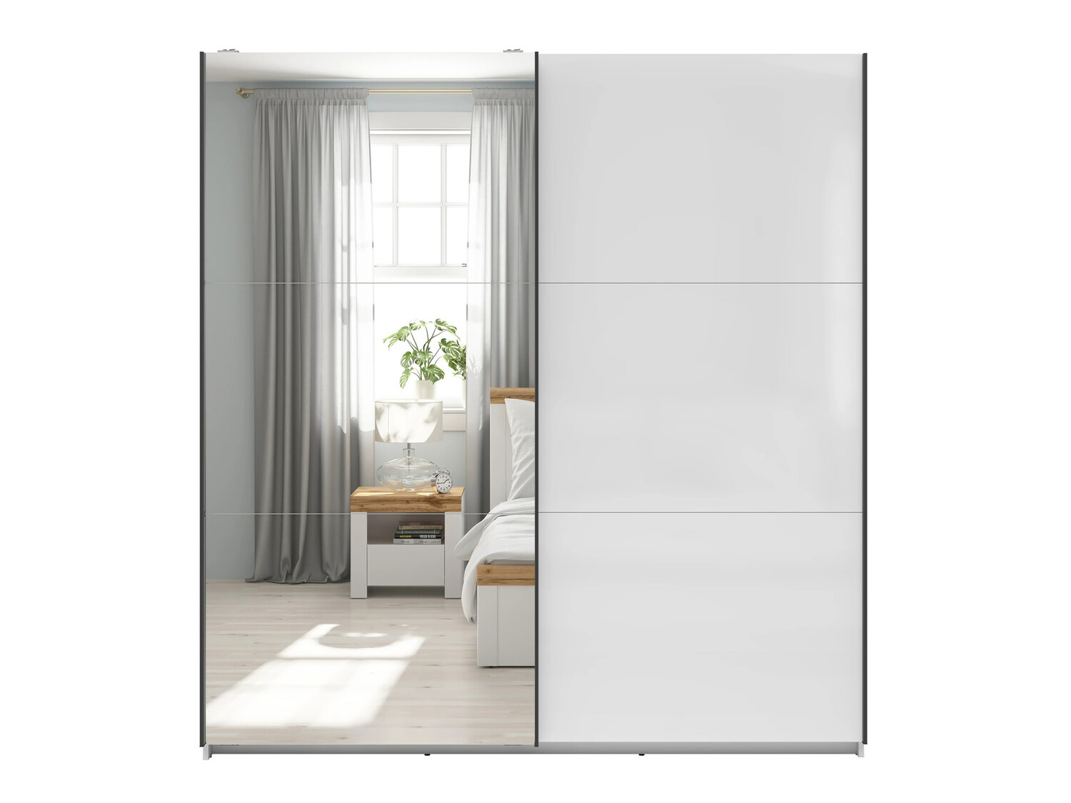 Kleiderschrank Livevaro 110 (Weiß)