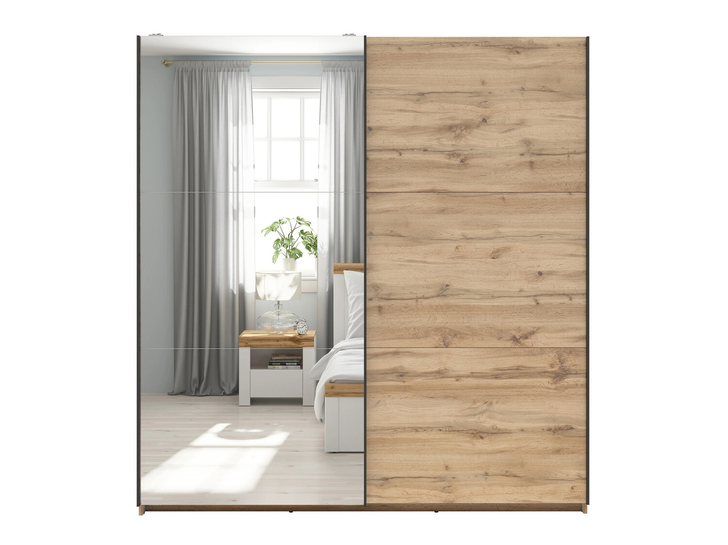 Kleiderschrank Livevaro 110 (Wotan Eiche)