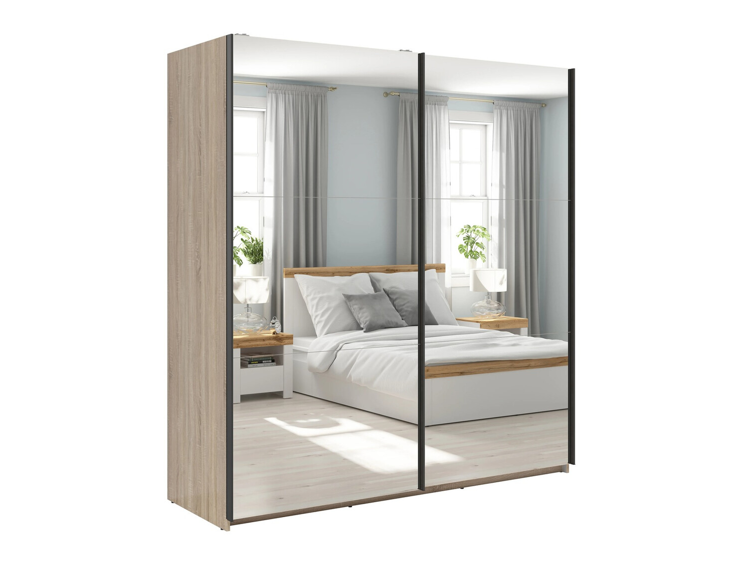 Kleiderschrank Livevaro 111 (Sonoma Eichenholzoptik)