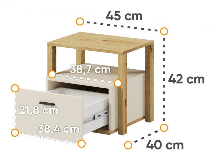 Nachttisch Laralu 106