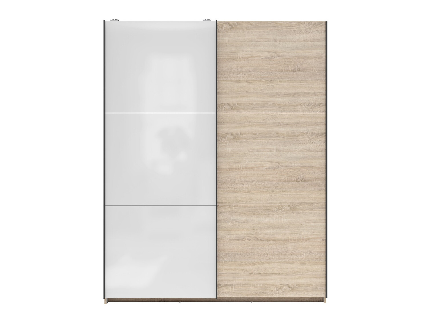 Kleiderschrank Livevaro 117 (Sonoma Eichenholzoptik + Weiß)