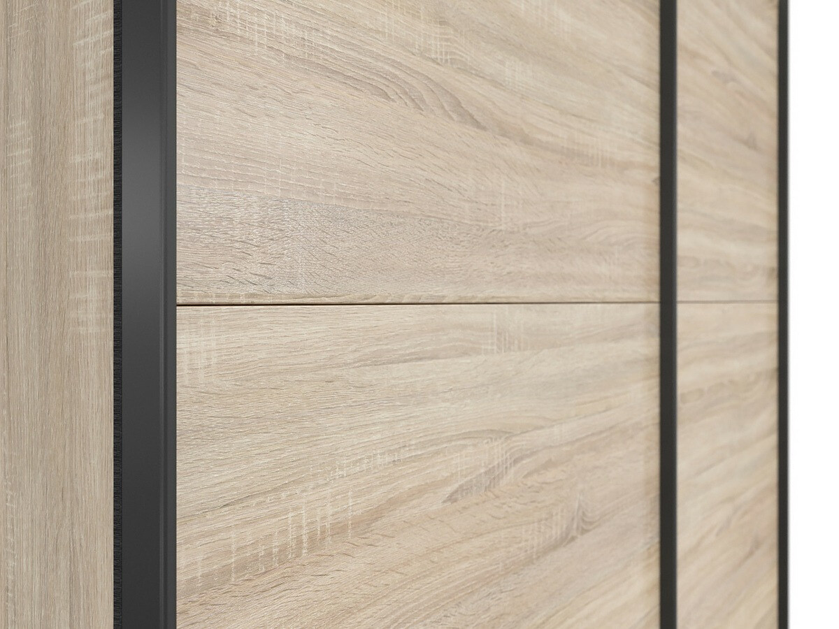 Kleiderschrank Livevaro 117 (Sonoma Eichenholzoptik)