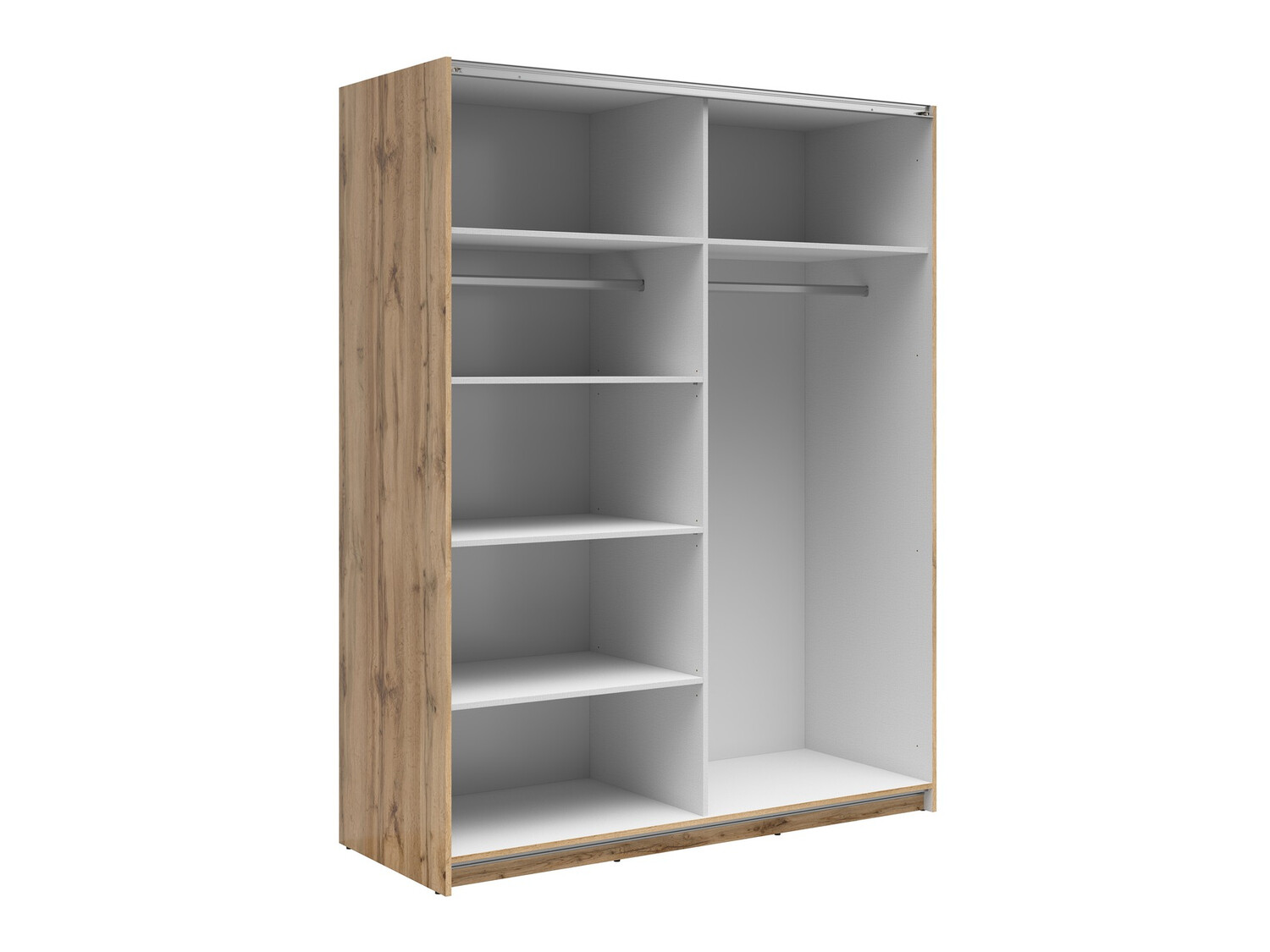 Kleiderschrank Livevaro 117 (Wotan Eiche + Weiß)
