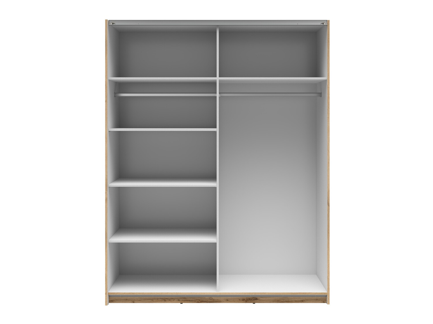 Kleiderschrank Livevaro 117 (Wotan Eiche + Weiß)